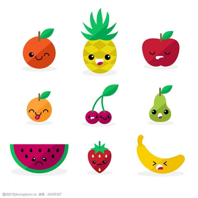水果表情图标 点亮数字世界的清新元素