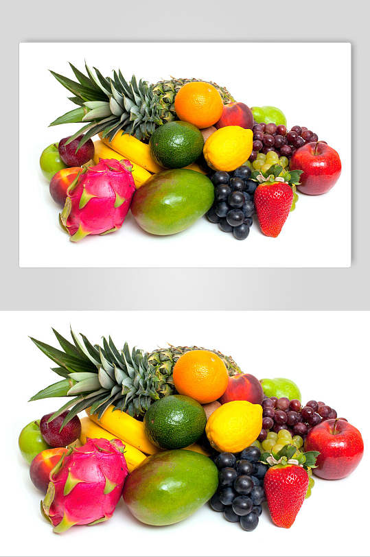 白底之上，果色生香 时尚水果高清图片的艺术魅力